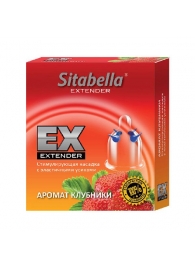 Стимулирующая насадка Sitabella Extender  Клубника - Sitabella - купить с доставкой в Волгодонске
