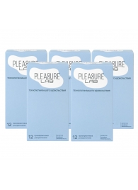 Набор из 5 упаковок ультратонких презервативов Pleasure Lab (по 12 шт.) - Pleasure Lab - купить с доставкой в Волгодонске
