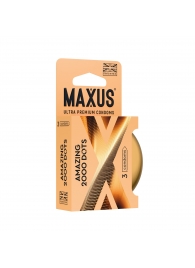 Точечные презервативы MAXUS 2000 Amazing Dots с железным кейсом - 3 шт. - Maxus - купить с доставкой в Волгодонске