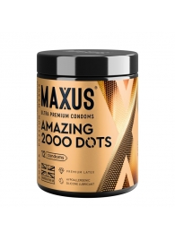 Точечные презервативы MAXUS 2000 Amazing Dots с железным кейсом - 12 шт. - Maxus - купить с доставкой в Волгодонске