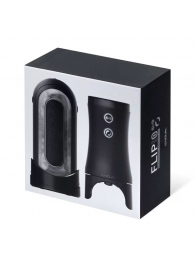 Набор Tenga Flip Zero Electronic Vibrotation: мастурбатор с вибрацией и устройство вращения - Tenga - в Волгодонске купить с доставкой