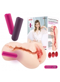 Мастурбатор-вагина с вибрацией Jenny Onahole edition 005 - KOKOS - в Волгодонске купить с доставкой