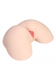 Мастурбатор-полуторс с двойным слоем материала и вибрацией Jenny Onahole Real Hips - KOKOS - в Волгодонске купить с доставкой