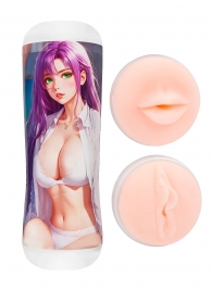 Двусторонний мастурбатор аниме - ротик и вагина - Tokyo Style - в Волгодонске купить с доставкой
