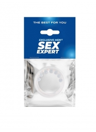 Эрекционное кольцо с мягкой стимулирующей насадкой - Sex Expert - в Волгодонске купить с доставкой