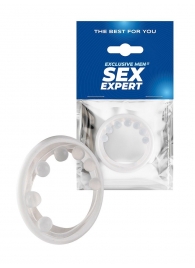 Эрекционное кольцо с мягкой стимулирующей насадкой - Sex Expert - в Волгодонске купить с доставкой