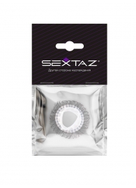 Эластичное эрекционное кольцо с длинными черными «ресничками» - Sextaz - в Волгодонске купить с доставкой