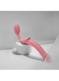 Розовый безремневой страпон Strap-on-me Semi-Realistic Bendable Strap-On size XL - Strap-on-me - купить с доставкой в Волгодонске