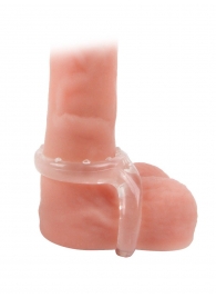 Прозрачное двойное эрекционное кольцо - Sex Expert - в Волгодонске купить с доставкой