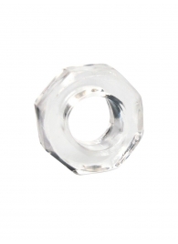 Прозрачное эрекционное кольцо в форме гайки - Sex Expert - в Волгодонске купить с доставкой