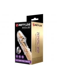 Прозрачная насадка на пенис Booker - 8 см. - Baile - в Волгодонске купить с доставкой