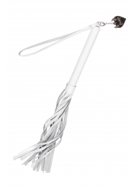 Белая кожаная плеть - 50 см. - Pecado - купить с доставкой в Волгодонске