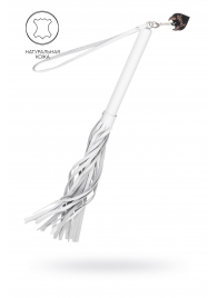 Белая кожаная плеть - 50 см. - Pecado - купить с доставкой в Волгодонске