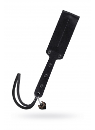 Черный кожаный пэддл - 32 см. - Pecado - купить с доставкой в Волгодонске