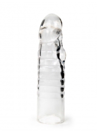 Прозрачная закрытая насадка на член - 15 см. - Sex Expert - в Волгодонске купить с доставкой