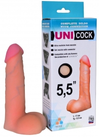 Фаллическая насадка Харнесс UNICOCK 5,5  - 17 см. - LOVETOY (А-Полимер) - купить с доставкой в Волгодонске