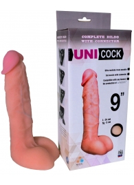 Фаллическая насадка Харнесс UNICOCK 9  - 24 см. - LOVETOY (А-Полимер) - купить с доставкой в Волгодонске