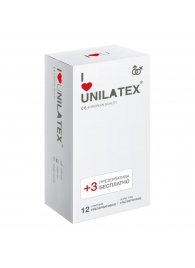 Ультратонкие презервативы Unilatex Ultra Thin - 12 шт. + 3 шт. в подарок - Unilatex - купить с доставкой в Волгодонске