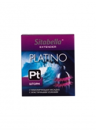 Стимулирующая насадка со спиралью из усиков Platino  Шторм - Sitabella - купить с доставкой в Волгодонске