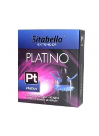 Стимулирующая насадка с усиками и шипиками Platino  Ураган - Sitabella - купить с доставкой в Волгодонске