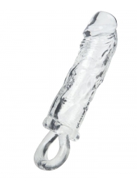 Прозрачная насадка с петлёй для фиксации - 14 см. - ToyFa - в Волгодонске купить с доставкой