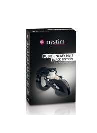 Пояс верности с электростимуляцией Mystim Pubic Enemy No1 Black Edition - MyStim - купить с доставкой в Волгодонске