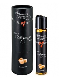 Массажное масло с ароматом карамели Huile de Massage Gourmande Caramel - 59 мл. - Plaisir Secret - купить с доставкой в Волгодонске