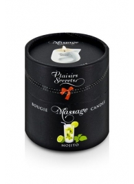 Массажная свеча с ароматом мохито Bougie de Massage Mojito - 80 мл. - Plaisir Secret - купить с доставкой в Волгодонске