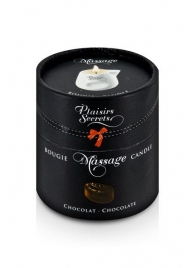 Массажная свеча с ароматом шоколада Bougie de Massage Gourmande Chocolat - 80 мл. - Plaisir Secret - купить с доставкой в Волгодонске