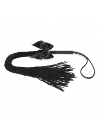Чёрная плётка Lilly Whip Bijoux - Bijoux Indiscrets - купить с доставкой в Волгодонске