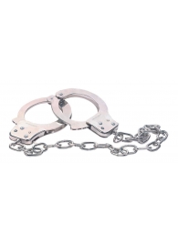 Наручники из металла с длинной цепочкой CHROME HANDCUFFS METAL HANDCUFFS W. KEY - NMC - купить с доставкой в Волгодонске