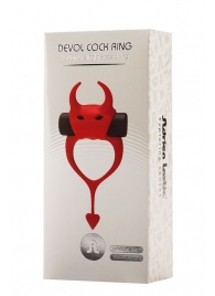 Красное эрекционное кольцо в форме дьяволенка DEVOL COCKRING - Adrien Lastic - в Волгодонске купить с доставкой