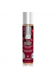 Смазка с ароматом малинового щербета JO Flavored Raspberry Sorbet - 30 мл. - System JO - купить с доставкой в Волгодонске