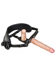 Женский страпон с вагинальной пробкой Woman Strap - 18 см. - LOVETOY (А-Полимер) - купить с доставкой в Волгодонске