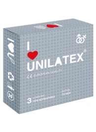 Презервативы с точками Unilatex Dotted - 3 шт. - Unilatex - купить с доставкой в Волгодонске