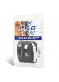 Утяжка для мошонки и пениса Cock Ring With 1  Ball Stretcher And Optional Weight Ring - BlueLine - купить с доставкой в Волгодонске
