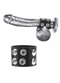 Ремень на член и мошонку 1.5  Cock Ring With Ball Strap - BlueLine - купить с доставкой в Волгодонске