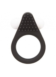 Чёрное эрекционное кольцо LIT-UP SILICONE STIMU RING 1 BLACK - Dream Toys - в Волгодонске купить с доставкой