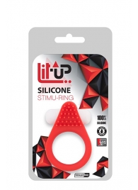Красное эрекционное кольцо LIT-UP SILICONE STIMU RING 1 RED - Dream Toys - в Волгодонске купить с доставкой