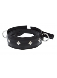 Полиуретановый ошейник с пуклями и D-кольцами Collar with Studs - Blush Novelties - купить с доставкой в Волгодонске