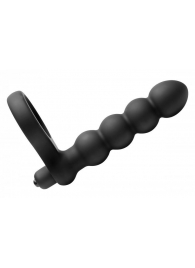 Насадка для двойного проникновения Double Fun Cock Ring with Double Penetration Vibe - XR Brands - в Волгодонске купить с доставкой