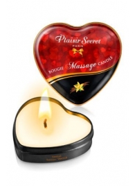 Массажная свеча с ароматом ванили Bougie Massage Candle - 35 мл. - Plaisir Secret - купить с доставкой в Волгодонске