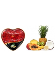 Массажная свеча с ароматом экзотических фруктов Bougie Massage Candle - 35 мл. - Plaisir Secret - купить с доставкой в Волгодонске