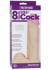 Ультрареалистичная насадка для трусиков Vac-U-Lock 8  ULTRASKYN Cock - 20,57 см. - Doc Johnson - купить с доставкой в Волгодонске