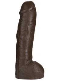 Большая насадка для трусиков Vac-U-Lock Realistic Hung - 31,7 см. - Doc Johnson - купить с доставкой в Волгодонске