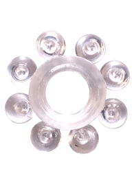 Прозрачное эрекционное кольцо Rings Bubbles - Lola Games - в Волгодонске купить с доставкой