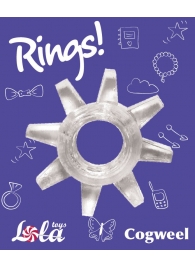 Прозрачное эрекционное кольцо Rings Cogweel - Lola Games - в Волгодонске купить с доставкой
