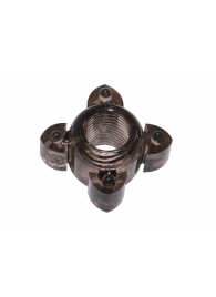 Чёрное эрекционное кольцо Rings Screw - Lola Games - в Волгодонске купить с доставкой