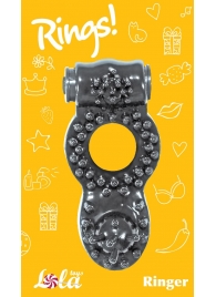 Чёрное эрекционное кольцо Rings Ringer - Lola Games - в Волгодонске купить с доставкой