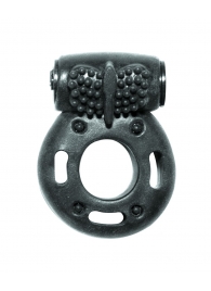 Черное эрекционное кольцо с вибрацией Rings Axle-pin - Lola Games - в Волгодонске купить с доставкой
